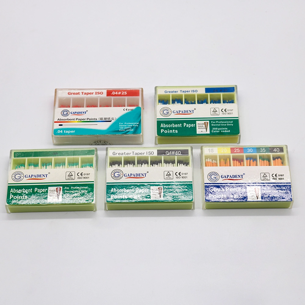 15-40 Assorted Color Coded Dental Endodontic Absorbent Paper Points