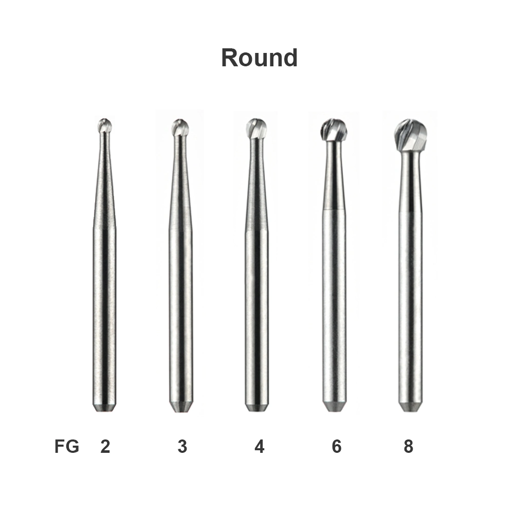 Hot Selling Dental Drilling Products High Speed Round Ball Intraoral Tungsten Carbide Drill FG4 for Dentist&prime;s Use ISO 001/014