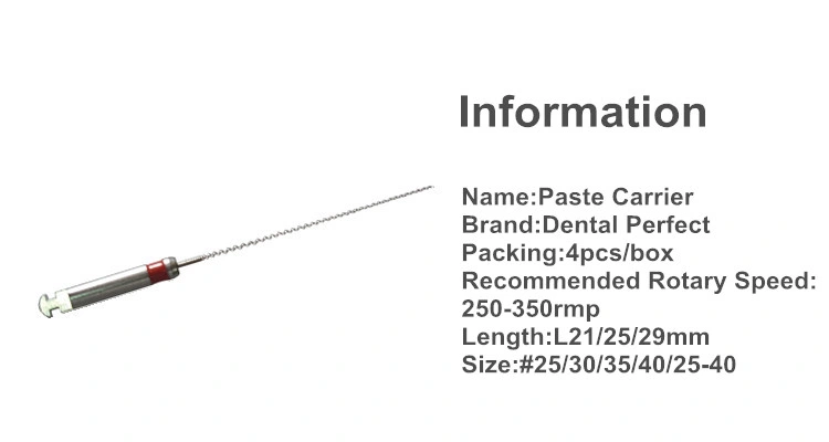 Dental Paste Carrier Dental Lentulo Dental Root Canal File