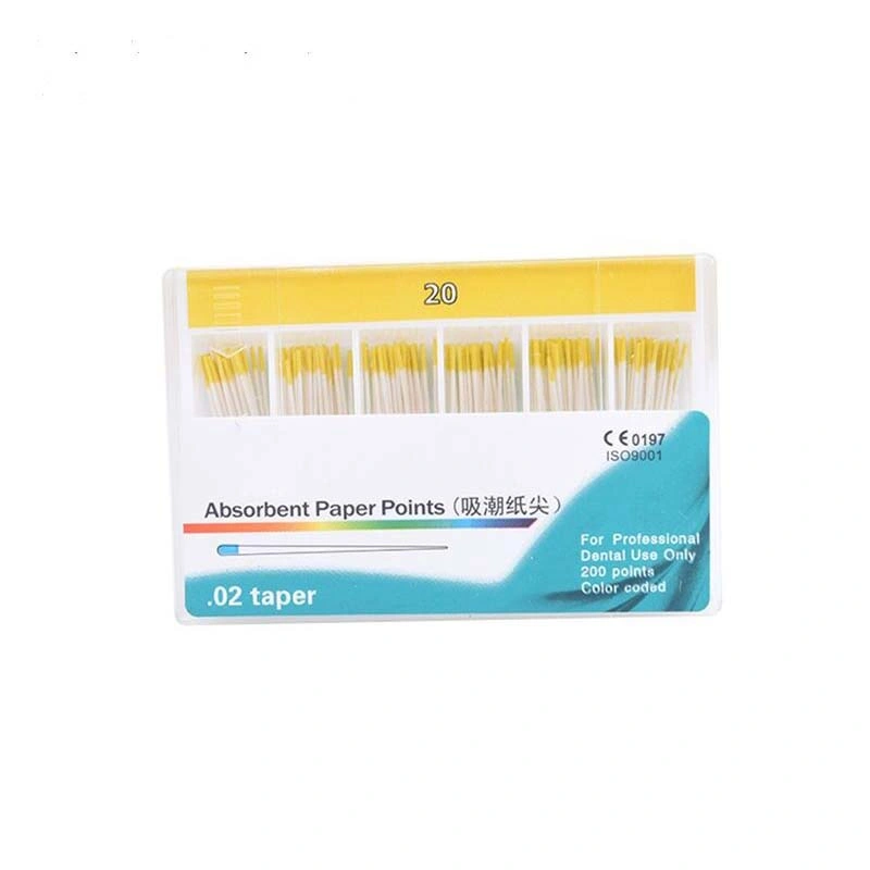 Dental Consumables Moisture-Absorbing Paper Tip 02/04/06 Cone Absorbent Paper Points