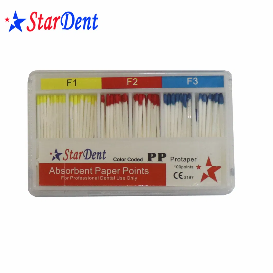 Dental Filling Material Paper Point Absorbent Paper Points (F taper)