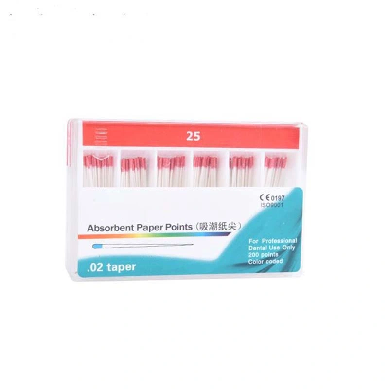 Dental Consumables Moisture-Absorbing Paper Tip 02/04/06 Cone Absorbent Paper Points