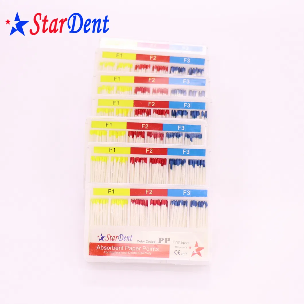 Dental Filling Material Paper Point Absorbent Paper Points (F taper)