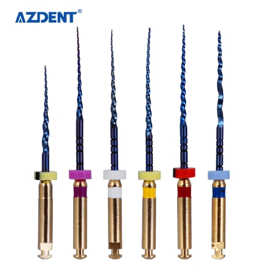 Azdent Dental Engine Use Niti Super Rotary File Heat Activated Endodontic Canal Root Files 25mm Sx